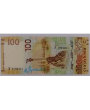  Россия 100 рублей 2015 Присоединение Крыма к России  СК UNC